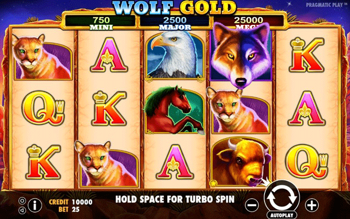 Wolf-Gold дающий игровой автомат